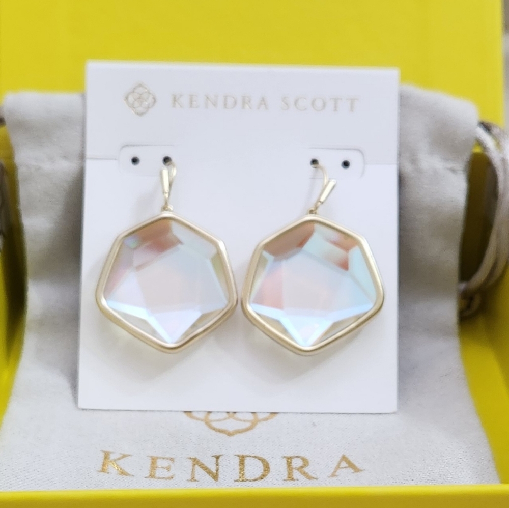 Kendra Scott Vanessa Drop Earrings Gold NWT
